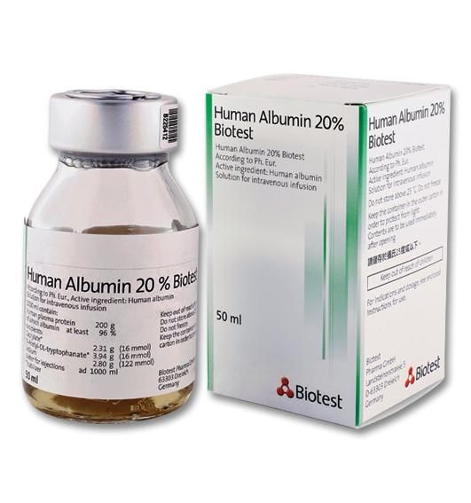 Thuốc Human albumin - Thuốc bổ sung trong phẫu thuật
