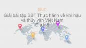 Giải bài tập SBT Địa lí 8 Bài 35: Thực hành về khí hậu và thủy văn Việt Nam