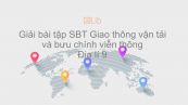 Giải bài tập SBT Địa lí 9 Bài 14: Giao thông vận tải và bưu chính viễn thông