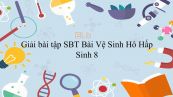 Giải bài tập SBT Sinh học 8 Bài 22: Vệ Sinh Hô Hấp