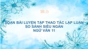 Soạn bài Luyện tập thao tác lập luận so sánh Ngữ văn 11 siêu ngắn