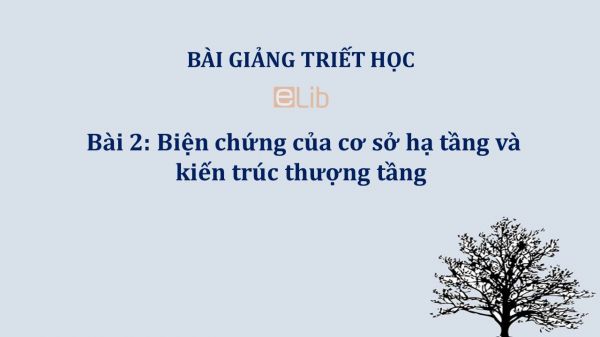 Bài 2: Biện chứng của cơ sở hạ tầng và kiến trúc thượng tầng