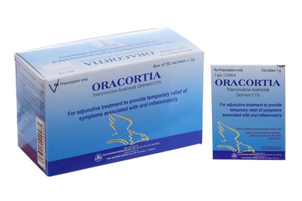 Thuốc Oracortia - Điều trị các triệu chứng viêm nhiễm khoang miệng