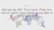Giải bài tập SBT Địa lí 9 Bài 34: Thực hành: Phân tích một số ngành công nghiệp trọng điểm ở ĐNB