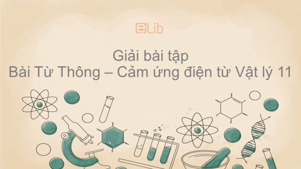 Giải bài tập SGK Vật lý 11 Bài 23: Từ thông - Cảm ứng điện từ