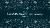 Giải bài tập SGK Toán 5 Bài: Diện tích hình tam giác