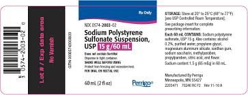 Thuốc Natri polystyrene sulfonate - Điều trị chứng tăng kali huyết