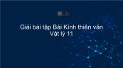 Giải bài tập SGK Vật lý 11 Bài 34: Kính thiên văn
