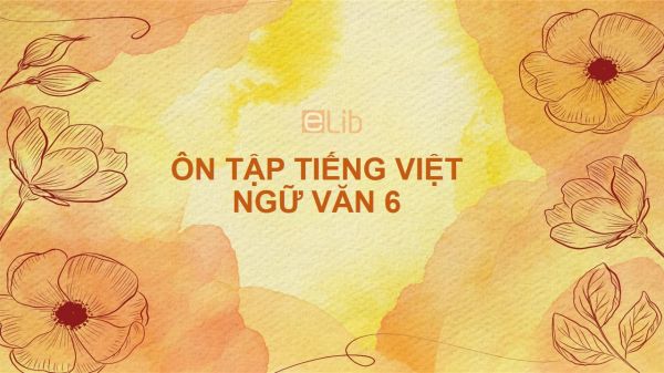 Ôn tập tiếng Việt Ngữ văn 6