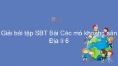 Giải bài tập SGK Địa lí 6 Bài 15: Các mỏ khoáng sản