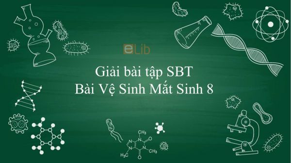 Giải bài tập SBT Sinh học 8 Bài 50: Vệ Sinh Mắt