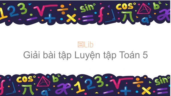 Giải bài tập SGK Toán 5 Bài: Luyện tập