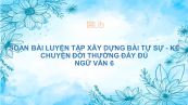 Soạn bài Luyện tập xây dựng bài tự sự - Kể chuyện đời thường Ngữ văn 6 đầy đủ