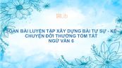 Soạn bài Luyện tập xây dựng bài tự sự - Kể chuyện đời thường Ngữ văn 6 tóm tắt