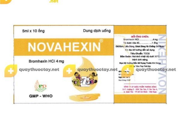 Thuốc Novahexin® - Làm loãng đờm