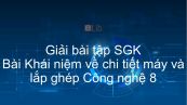 Giải bài tập SGK Công nghệ 8 Bài 24: Khái niệm về chi tiết máy và lắp ghép