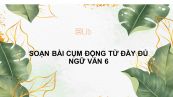 Soạn bài Cụm động từ Ngữ văn 6 đầy đủ
