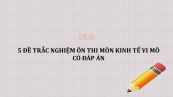 5 Đề trắc nghiệm ôn thi môn Kinh tế vi mô có đáp án