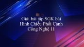 Giải bài tập SGK Công nghệ 11 Bài 7: Hình Chiếu Phối Cảnh