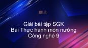 Giải bài tập SGK Công nghệ 9 Bài 12: Thực hành món nướng