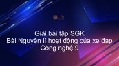 Giải bài tập SGK Công nghệ 9 Bài 3: Nguyên lí hoạt động của xe đạp