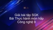 Giải bài tập SGK Công nghệ 9 Bài 9: Thực hành món hấp