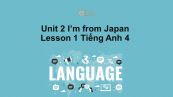 Unit 2 lớp 4: I'm from Japan-Lesson 1
