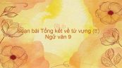 Soạn bài Tổng kết từ vựng (tiếp theo) Ngữ văn 9 đầy đủ