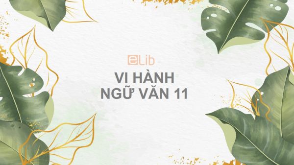 Vi hành (trích) Ngữ văn 11