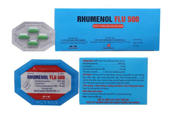 Thuốc Rhumanol-Flu 500® - Giảm đau và hạ sốt