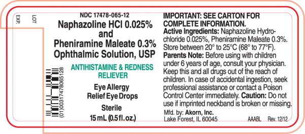 Thuốc Naphazoline + Pheniramine - Giảm chứng đỏ mắt, ngứa và chảy nước mắt