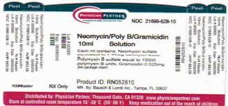 Thuốc Neomycin + Polymyxin B + Gramicidin - Điều trị nhiễm trùng mắt