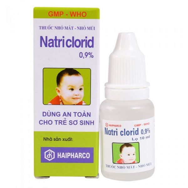 Thuốc Natri clorid - Chống kích ứng mắt, sát trùng nhẹ