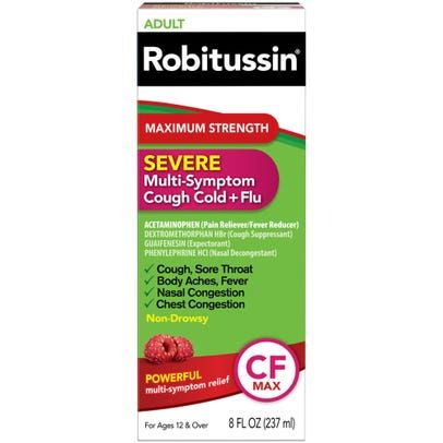 Thuốc Robitussin® Severe Multi-Symptom Cough Cold + Flu - Điều trị bệnh cảm lạnh
