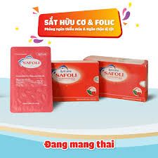 Thuốc SAFOLI -Đều trị tình trạng thiếu sắt và axit folic trong thời kỳ mang thai