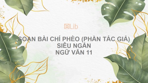 Soạn bài Chí Phèo (phần tác giả) Ngữ văn 11 siêu ngắn