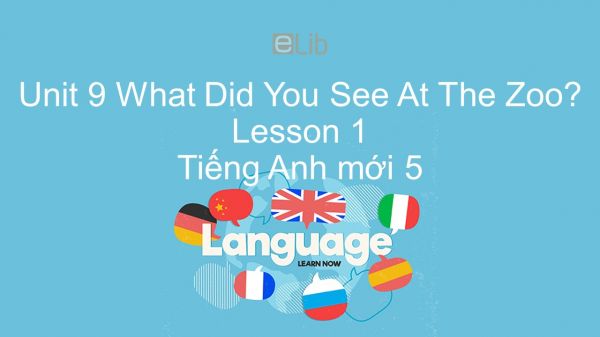 Unit 9 lớp 5: What Did You See At The Zoo? - Lesson 1