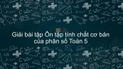 Giải bài tập VBT Toán 5 Bài 2: Ôn tập Tính chất cơ bản của phân số