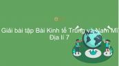 Giải bài tập SGK Địa lí 7 Bài 44: Kinh tế Trung và Nam Mĩ