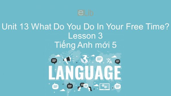 Unit 13 lớp 5: What Do You Do In Your Free Time? - Lesson 3