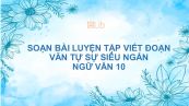 Soạn bài Luyện tập viết đoạn văn tự sự Ngữ văn 10 siêu ngắn