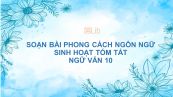Soạn bài Phong cách ngôn ngữ sinh hoạt Ngữ văn 10 tóm tắt