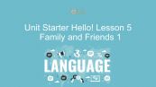 Unit Starter lớp 1: Hello! - Lesson 5