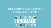 Unit Starter lớp 1: Hello! - Lesson 5