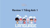 Review 1 Unit 1-5 lớp 1