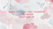 Soạn bài Đọc Tiểu Thanh kí Ngữ văn 10 siêu ngắn