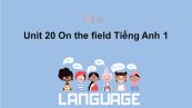 Unit 20 lớp 1: On the field