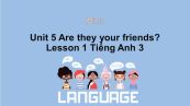 Unit 5 lớp 3: Are they your friends?-Lesson 1