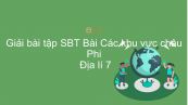 Giải bài tập SBT Địa lí 7 Bài 32: Các khu vực châu Phi