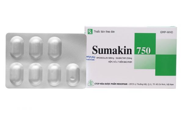 Thuốc Sumakin 750 - Điều trị nhiễm khuẩn miệng, đường hô hấp, đường tiết niệu